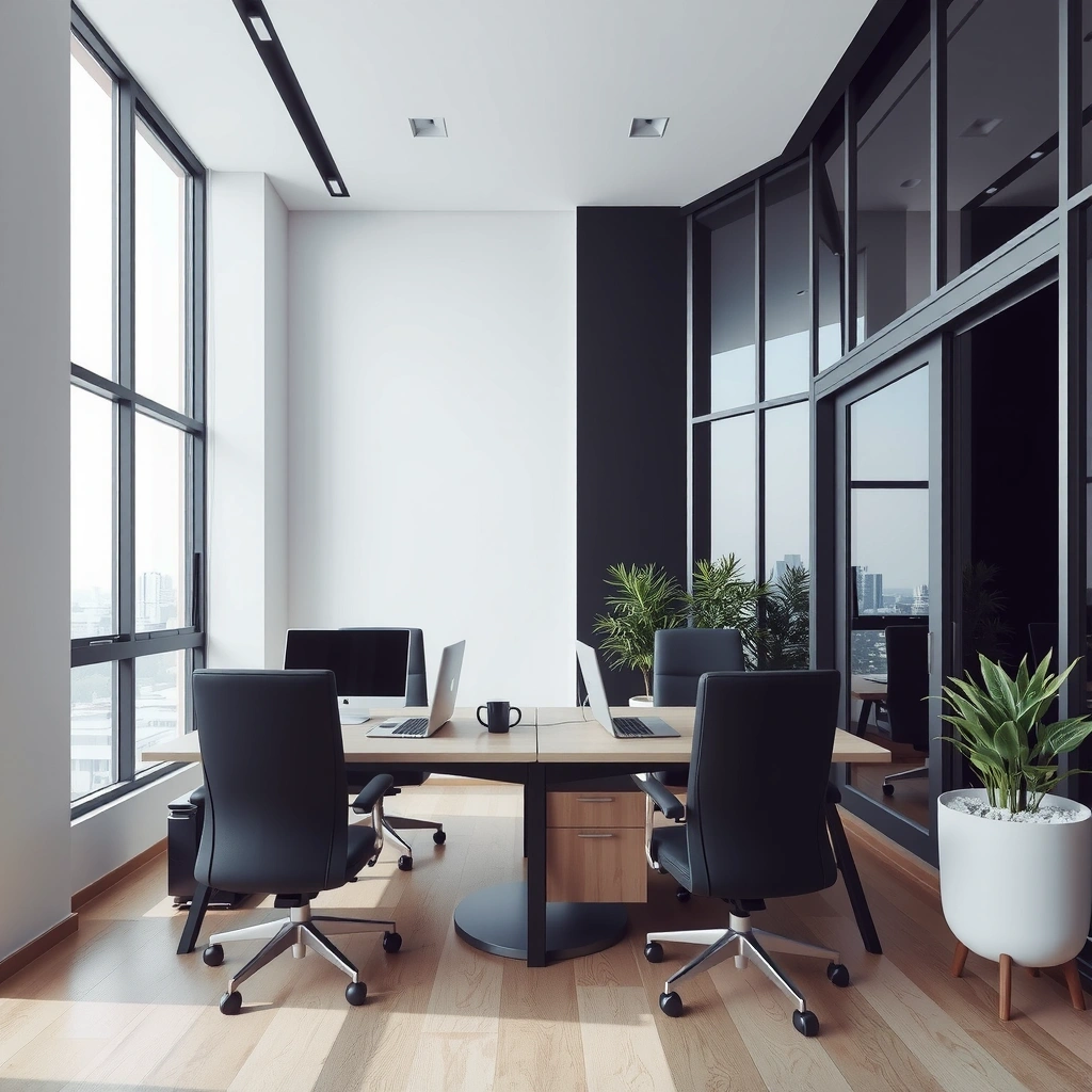 Modern office interior in Cebu City with professional workspace