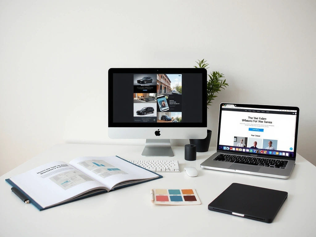 Web design process showcase